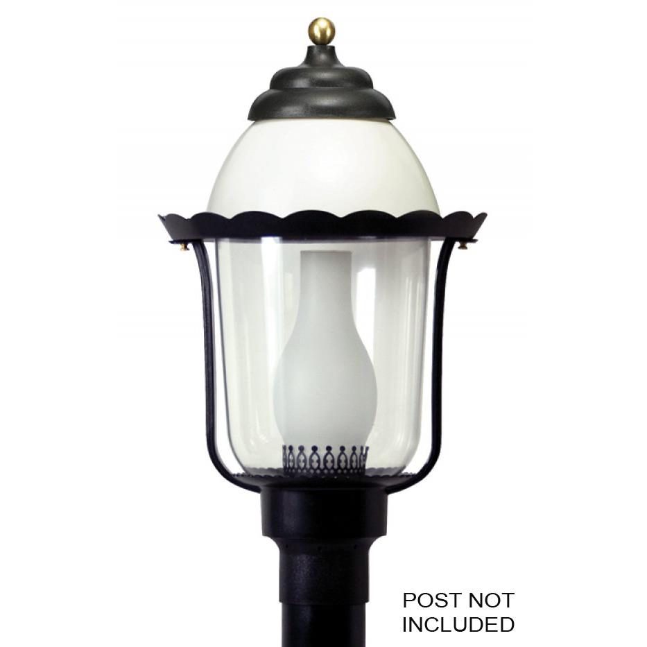 Wave Lighting 123-LR12W LED Marlex Victorian Post Mount in White